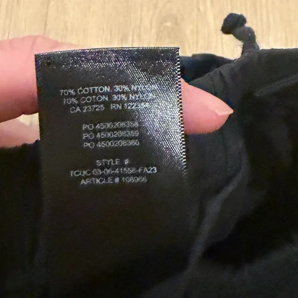 TNA Cargo Pants Black Utility Parachute Style Streetwear Y2K Gorpcore Size 2XS - Picture 5 of 7